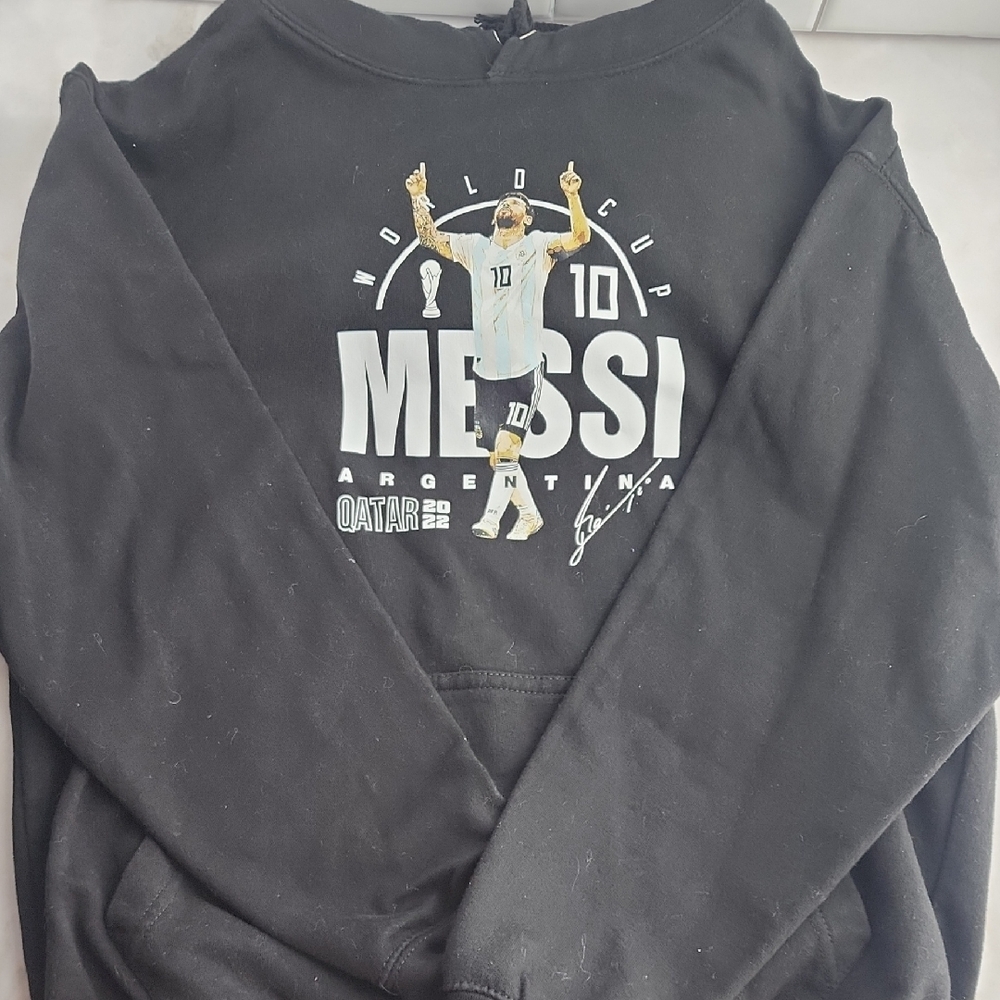 Kods Medium-Black Messi World Cup Hoodie